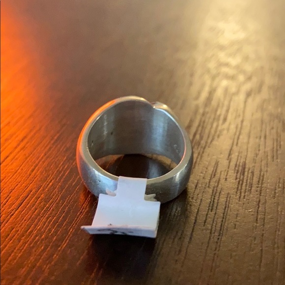 Large Green Stone 925 Sterling Silver Ring